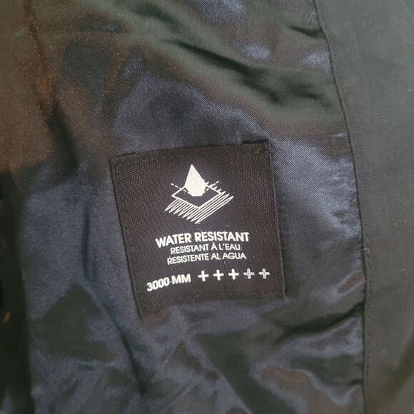 Volcom Fur Trim Waterproof Puffer Jacket Womens Small Black 50% Down Fill Skiing - Picture 11 of 14
